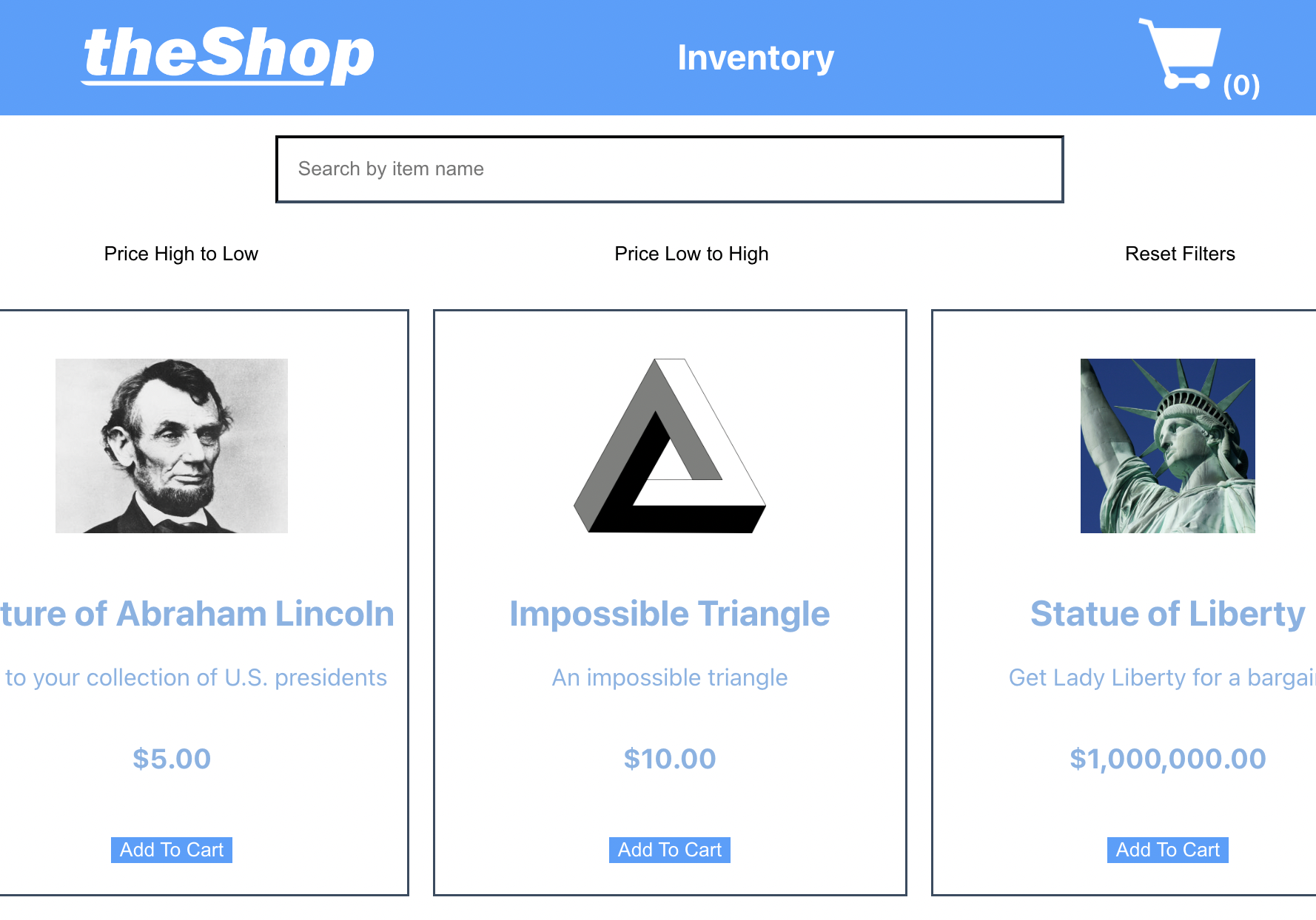 The Shop screenshot